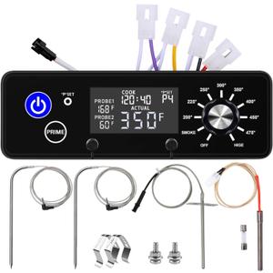 Digital Control Board Replacement Parts AC03P9, PB1100PS1-A003 for Pit Boss PB440D2 PB550G PB700FB1 PB700NC1 PB820 PB850G Pro1100 PB1150G Wood Pellet Grill Smoker with Meat Probe, RTD Sensor, Igniter Digital Control Board Replacement Parts AC03P9, PB1100PS1-A003 for Pit Boss PB440D2 PB550G PB700FB1 PB700NC1 PB820 PB850G Pro1100 PB1150G Wood Pellet Grill Smoker with Meat Probe, RTD Sensor, Igniter