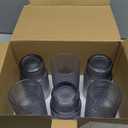 Large Capacity 16 oz Hobnail Drinking Glasses Set of 6, Vintage Glassware Drinking Glasses, Gradual Gray-blue Water Glasses Tumbler, Cups for Kitchen, Juice, Beer, Cocktail, Whiskey