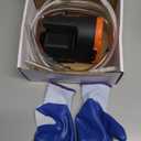 12V 100W Oil Change Pump Extractor Oil Diesel Fluid Pump Extractor Scavenge Suction Transfer Pump with outlet inlet hose, screwdriver, Oil-proof gloves, hose lock, For Boat, Car, RV, Truck