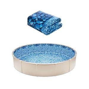 VEVOR 18-ft Round Above Ground Pool Liner, Unibead Pool Liners, Standard Gauge, 52inch Wall Height, Designed for Steel Sided Above-Ground Swimming Pools