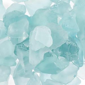 5LB Frosted Sea Glass Vase fillers Crushed Glass, Sea Glass Decor Ideal for Christmas DIY Craft, Aquarium Gravels, Home Decor Crushed Sea Glass Pieces for Beach Wedding, 0.7-3 Inch Turquoise