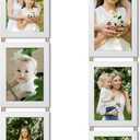 QUTREY 5x7 Collage Picture Frames White, 6 Openings Vertical 5 x 7 Hanging Photo Frames Display 5 by 7 inch Pictures for Wall Decor, 2 Pack