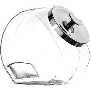 Anchor Hocking Glass Penny Candy Jar with Chrome Cover, 1/2 Gallon