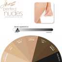 Hanes Perfect Nudes Women's Ultra Sheer Flawless Foundation Finish for Legs, Control Top, Sheer Toe, Run Resistant Pantyhose (Beige, M)