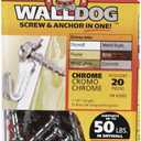 Hillman 3/16 in. Dia. x 1-1/4 in. L Chrome Pan Head Walldog Screw & Anchor 20 Pieces, 5 Pack