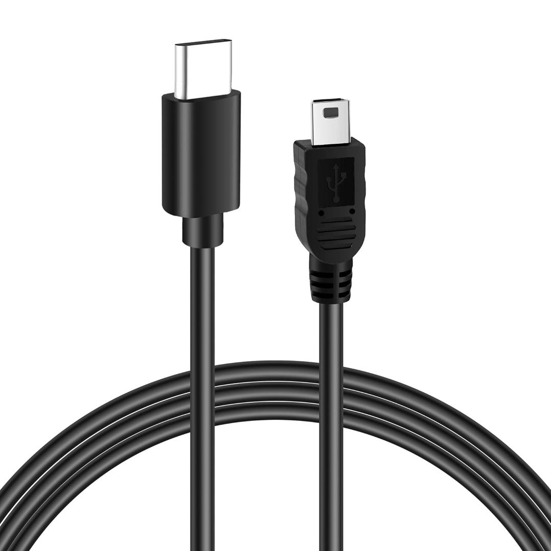 USB C to Mini USB Cable 4 Feet, USB C to Mini 5-Pin Charging & Sync Data Cord, Compatible with Texas Instruments Calculators, PS3 Controller, Digital Camera, MP3 Player and More