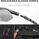 ROCKBROS Polarized Sunglasses Men Women Cycling/Pickleball/MTB Glasses UV Protection, Suitable for Myopia Glasses