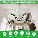 Ceiling Fan Filters for Blades, 6 Pcs Activated Coconut Shell Carbon Ceiling Fan Air Purifier Pads,Fibrous Carbon Fan Air Purifier Pads