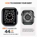 Goton IP68 Waterproof Rugged Band for Apple Watch 44mm with Case build-in Screen Protector for Men, Heavy Duty Bumper Cover Sport Strap Compatible with iWatch SE 3/2/1, Series 6/5/4 44 mm