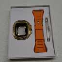 Compatible with Apple Watch Band Correas. Para Apple Watch 49 mm Ultra 2 Gold Apple Watch Bands with 49mm Mens Apple Watch Ultra Case