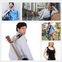 2 Pack Black Shoulder Strap Pad,Backpack Strap Pads,Removable Luggage Bags Shoulder Strap Pads,Pads Fastener Cushions for Bag Backpack Satchel