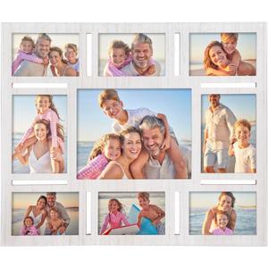 9-Opening White 5x7 Collage Picture Frame Wall Decor Multi-Size