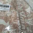 Putuo Decor Round Christmas Serving Tray Christmas Decorations for Home Rustic Decorative Wooden Tray Christmas Tray Serving Platters for Entertaining for Coffee Wine Table Serving (Brown and White)