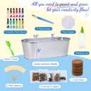 Large Paint & Plant Flower Growing Kit for Kids with 5 Flower Seeds, Gift Ideas Age 5 6 7 8-12 Years, Fun Kids Gardening Set, Birthday Crafts Gifts for Girls & Boys, Art Projects for Ages 5-12 Years