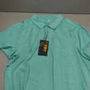 Rdruko Men's Polo Shirts Short Sleeve Quick Dry Outdoor Golf Sports Shirts with Pocket (Large, 02 Mint Green)