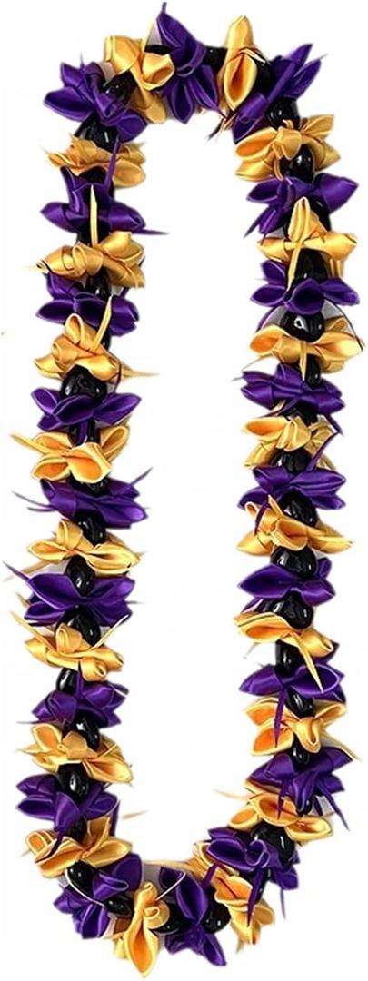 Graduation Leis Braided Lei Class of 2026 Honor Cord Rope for Graduation Party Student Grad DIY Decors, Gold, Purple