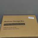 MOPALL 4-Tier Medicine Organizer Storage Box, Portable Latch Bin with Lid and Leather Handle, Cabinet Closet Organization for Home Office, Pill Bottle, First Aid, Sewing, Art, Craft