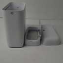 funest 2 Pack Bathroom Trash Can with Lid, 3 Gal/12 L & 2.7 Gal/10L Garbage Can with Pop-Up Lid, Small Spaces Plastic Trash Can, Slim Trash Bin Waste Basket for Bathroom,Rv, Office, White