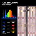 Barrina 4x4 Grow Lights for Indoor Plants Full Spectrum, BU2000 Dimmable, Adjustable LED Grow Light Panel, 816 LEDs, High PPFD, Plant Lights for Indoor Growing, Seedling, Flowering and Fruiting (15.36"15.36")