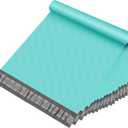 Fuxury Poly Mailers 10x13 Inch 100Pcs Shipping Bags for Clothing Embossed Dots Design Shipping Envelopes Waterproof Mailing Envelopes Self Seal Mailers Poly Bags Durable Package Bags Teal