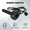 JFG Racing Electric Dirt Bike Throttle for Surron,Quick Response Nylon Twist Throttle Handle Tube for Ebike Sur Ron Light Bee X and S/Tuttio Soleil01/ E Ride Pro/MacFox/ 79Bike Falcon Pro Falcon GT