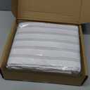 Amazon Basics Lightweight Breathable Brushed Microfiber 4-Piece Bed Sheet Set, Wrinkle Resistant with 14-Inch Deep Pockets, Queen, Taupe Stripe