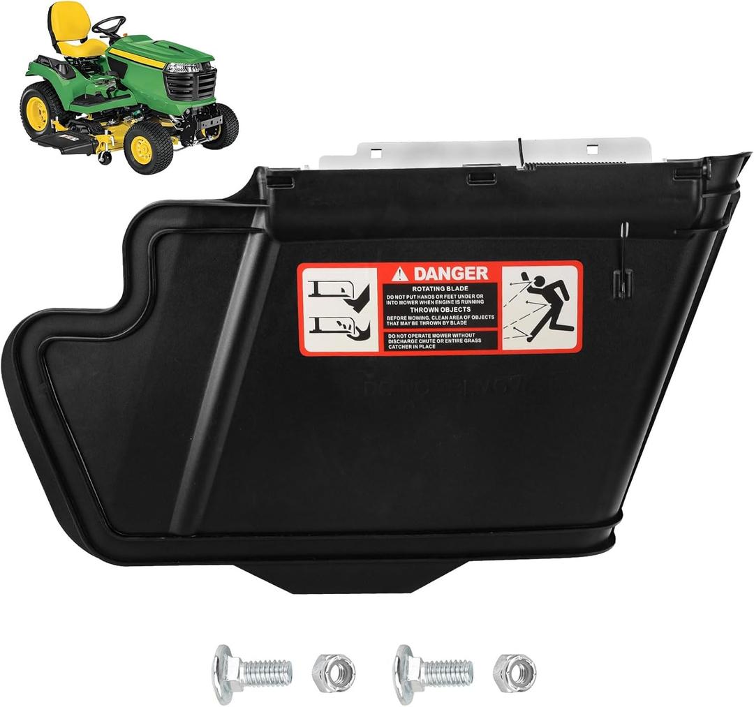 TCA24830 Discharge Chute Kit (W/Springs, Rods, Iron Parts) Compatible with John Deere X/R/Z/A/M Series 757 997 737 & 60", 61", 72" Deck Mowers TCA23915 TCA23807 AM143140 AM128243 AM128244 M135980
