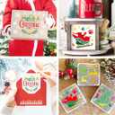 Christmas Stencils for Crafts Reusable Christmas Holiday Window Snow Stencil for Painting on Wood Glass Wall Furniture DIY Ornament Door Hanger Sign (crafts16)