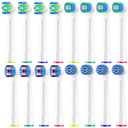 Aoxgao Replacement Heads Compatible with Oral b Braun, 16 Pcs Electric Toothbrush Heads for Oral-b Floss Pro 1000 Smart Genius x White