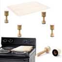 Cutting Board Adjustable Feet, Wood Adjustable Feet for Countertop Cutting Board- Kit to Elevate and Skid-Proof Your Chopping Boards (Not included Boards)