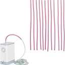 Apuozhi 12 Pcs Oxygen Tubing Support Crimp Straightener,Oxygen Tubing Accessories,Oxygen Tube Jacket,Oxygen Tube Support for Oxygen Hose Nasal Cannula, Pink