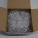 Chunful 100 Pack Mini Clear Plastic Jewelry Box Earring Organizers Small Storage Containers with Hinged Lid for Earrings Pearl Bracelets and Small Accessories