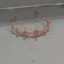 Rapunzel Costume for Women Tiara Crown, Vofler Pink Crown Princess Peach Costume Adult Glinda Girls Princess Diaries Daisy Bubblegum Tiaras Headband Accessories for Mermaid Tangled Birthday Halloween (Rose Gold+Pink)