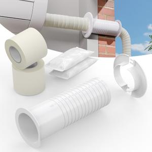 Air Jade Mini Split Cover Wall Sleeve for Air Conditioner Line Set Cover, AC Sleeve Through The Wall for Line Sets, Seal & Decorate The Wall Hole Outside Inside
