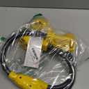 30 Amp Dryer Y Splitter to RV/EV, NEMA 14-30P to 14-50R/14-30R Splitter Power Adapter Cord, Dryer 4-Prong 30 AMP Y Adapter Cable for EV Charging at Dryer Outlet, STW 10 AWG, 3 FT, ETL Listed