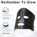 Infrared Red Light Therapy Mask: High Energy Skincare Device for Glowing Skin Ultra-Thin 1.8mm 4.6oz, 830nm 633nm 590nm, Cordless Red Light Therapy for Face Luxury Gift - Generation II Updated