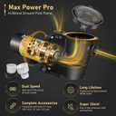 2.0HP Energy-Saving 230V Two-Speed Pool Pump for In/Above Ground Pools, 6600 GPH Self-Priming Pool Motor with 1.25" & 1.5" & 2.0" Adapters