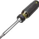 Klein Tools 32305 Multi-bit Ratcheting Screwdriver, 15-in-1 Tool with Phillips, Slotted, Square, Torx and Combo Bits and 1/4-Inch Nut Driver