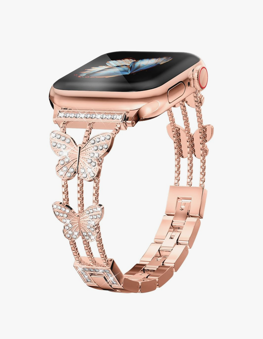 Add sparkle to your watch with the Musk-MSKR Metal Diamond Starlight Band - compatible with Apple Watch Series 10/9/8/7/6/5/4/3/2/1/SE/Ultra - shiny and stylish for women in sizes 38mm 40mm 41mm 42mm 44mm 45mm 49mm