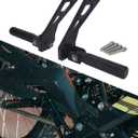 JFG RACING Dirt Bike Rear Foot Pegs Kit for Sur Ron,Motorcycle Foot Pedals Rests with Bracket for Surron Light Bee X and S/X160/X260