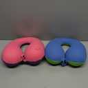 COOLBEBE Kids Travel Neck Pillow, Softly Double Support Travel Pillow for Car & Airplane, Traveling Gifts for Toddler & Children (Black)