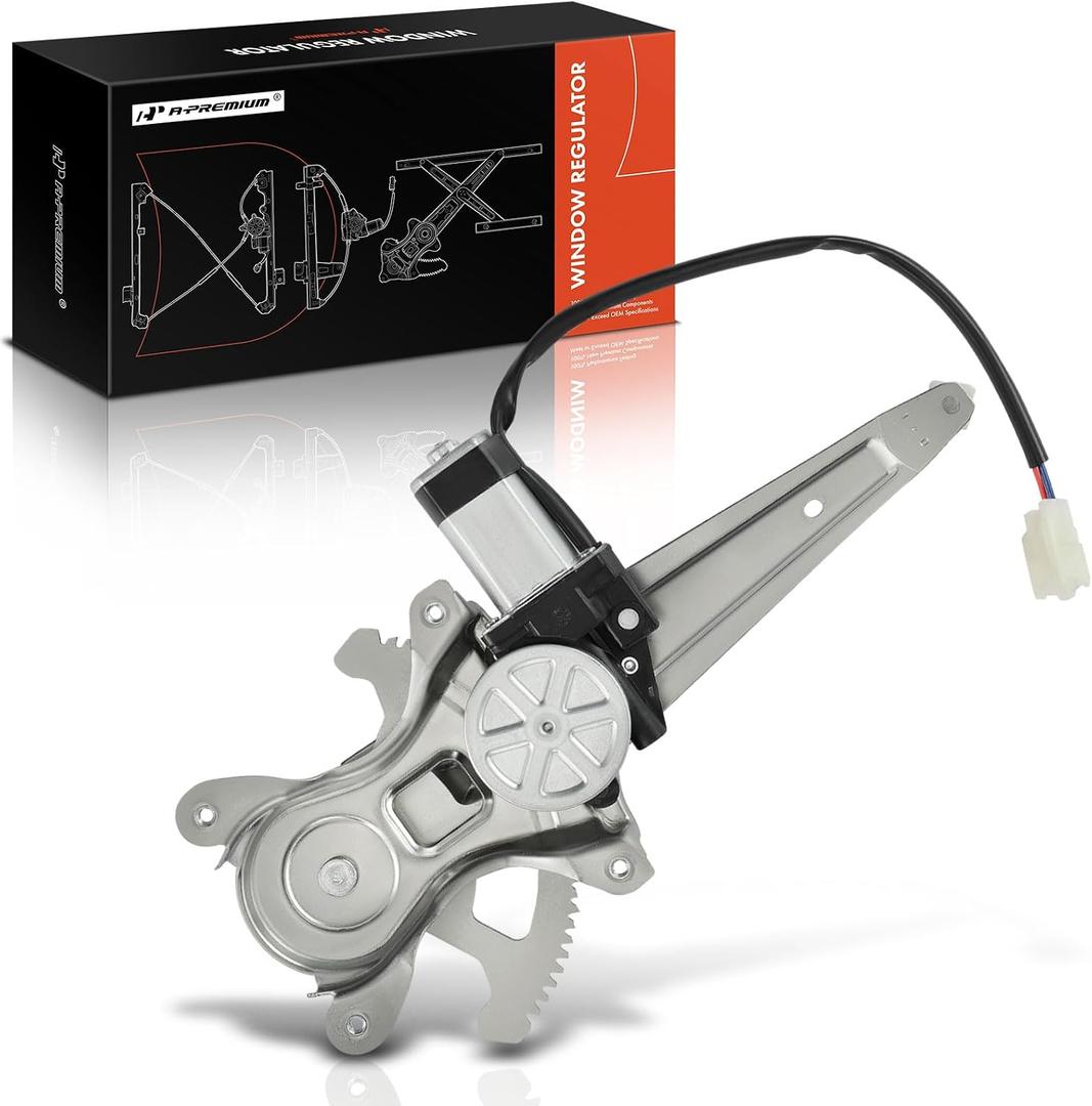 A-Premium Electric Power Window Regulator with Motor Compatible with Toyota Highlander 2001-2007 Sport Utility, Rear Left Driver Side