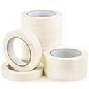 Masking Tapes Bulk 3/4 Inch 12 Packs White Painters Drafting General Using Tapes for Painting, Craft Art, Label, Packing, Office, School, Home, 0.75 Inch x 55 Yards x 12 Rolls (660 Total Yards)