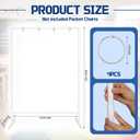 35"W x 44"H Pocket Chart Stand Set for Teacher Classroom Supplies, PVC Pocket Chart Stand with 4 Hooks for Back to School Classroom Educational Tools Accessories