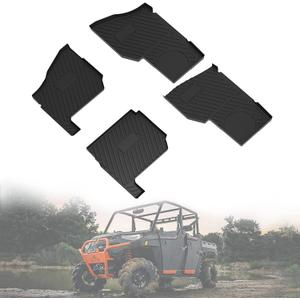 TPE Floor Mats for Polaris Ranger Crew XP 1000 2019+, 4PCS