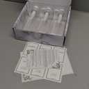 Modern Design Shampoo and Conditioner Dispenser, Large 27oz Shower Soap Dispenser, Set of 3 Refillable Empty Plastic Pump Bottles for Bathroom, 6 Waterproof Labels Included, (Clear & Silver)