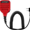 Speaker Microphone Shoulder Waterproof IP56 Compatible with Kenwood Two Way Radio with 3.5mm Jack (1 pcs)