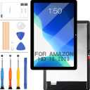 A-MIND OEM LCD for Amazon Fire HD10 Pro 2023 TG425K Screen Replacement for Amazon Fire HD10 13th Gen 2023 10.1" LCD Display Touch Screen Digitizer Assembly Repair Kit with Tools(Black)