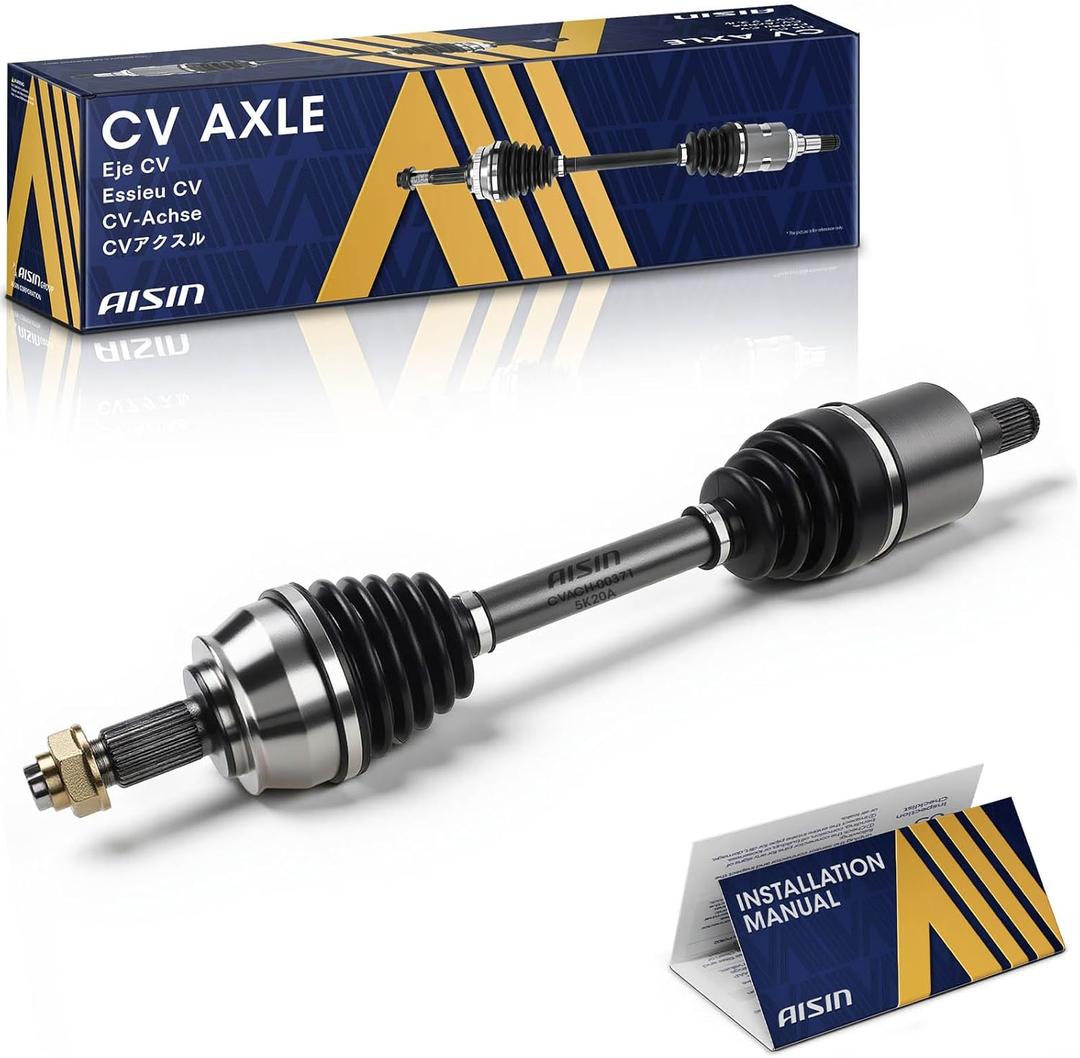 AISIN AFTERMARKET CVACH-00371 Front Driver CV Axle Shaft Assembly - Compatible with Jeep Cherokee 2014-2022, Chrysler 200 2015-2017