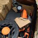 TIECTOWN 2026 Upgrade 16-Inch 15.5 Amp 2-in-1 Electric Dethatcher and Scarifier with 14.5-Gallon Collection Bag, Lawn Dethatcher with 5-Position Depth Adjustment, Keeps Lawn Healthy - Orange